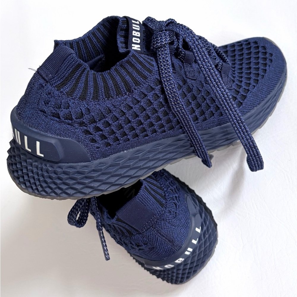 Nobull NOBULL Knit Running Shoes Midnight Navy Allday KnitSock Sneakers size 8.5 - Picture 3 of 13